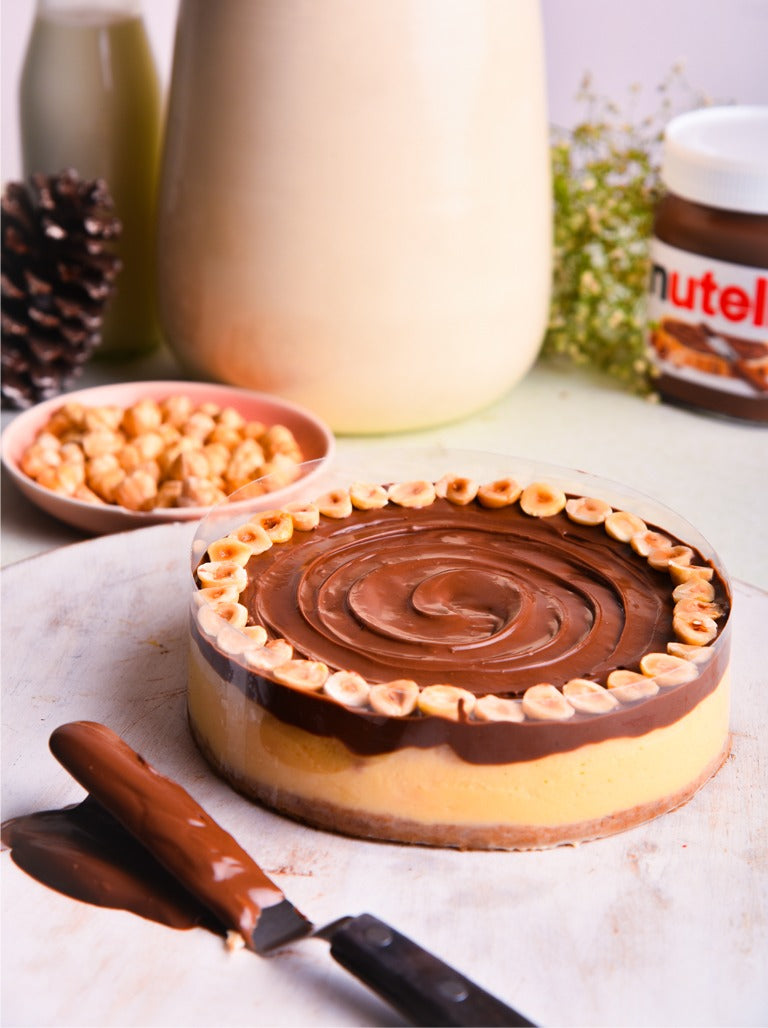 Nutella hazelnut cheesecake